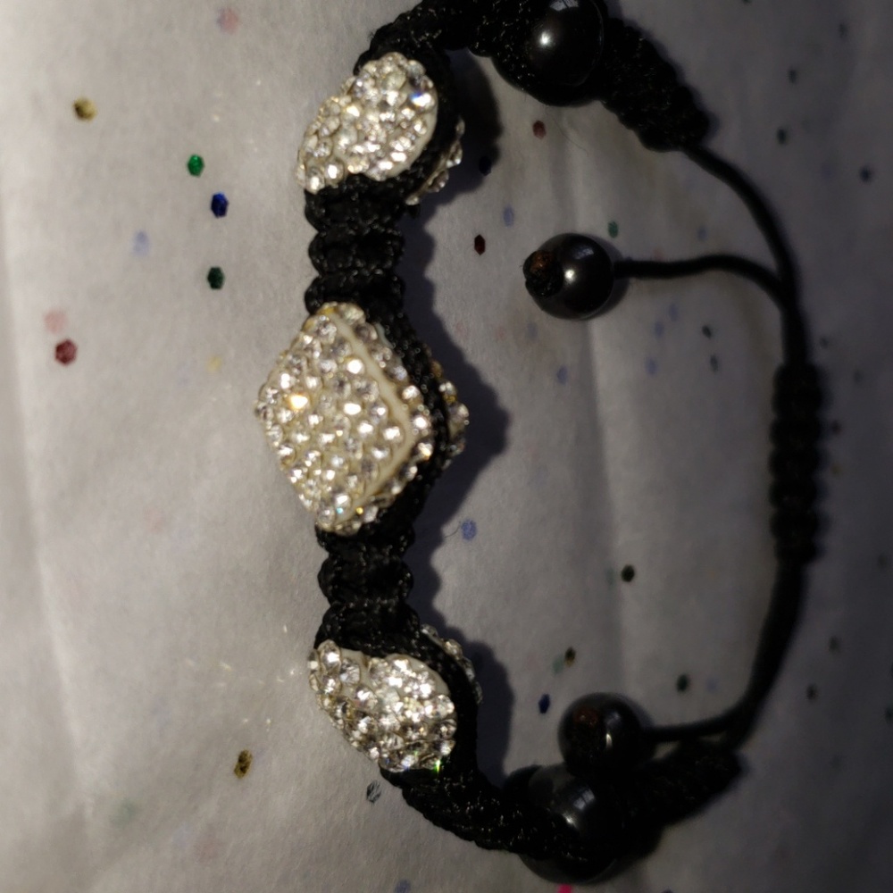 Crystal Shambala bracelet